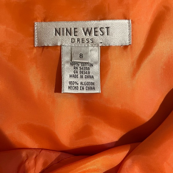 Nine West Orange Halter Dress, Polka Dot! - Picture 3 of 6